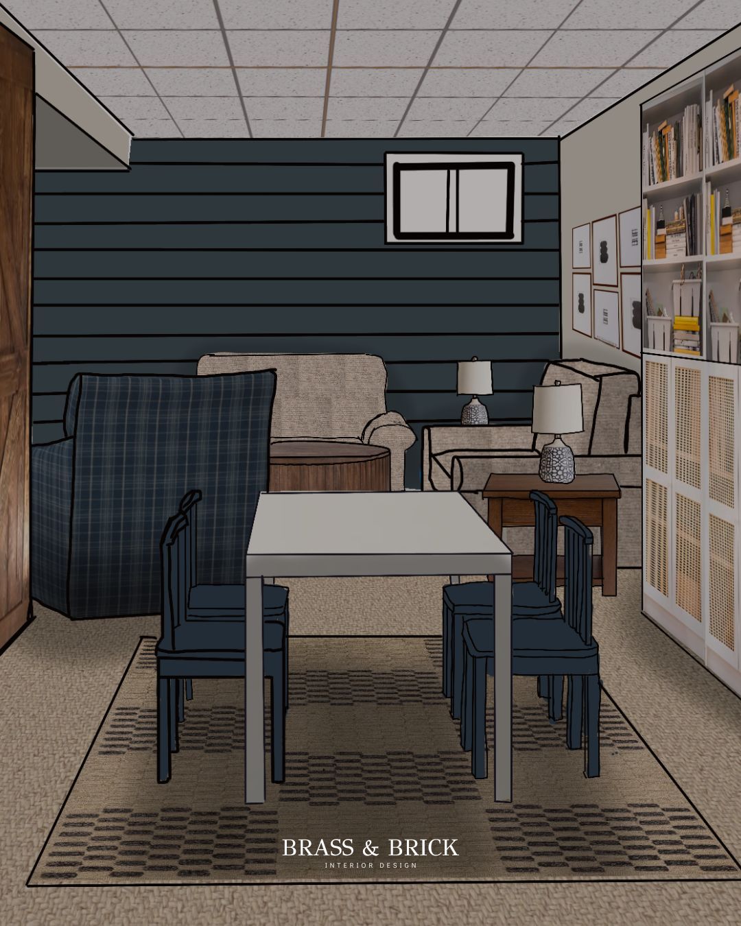 It was such a joy designing this basement family room to become a place for my clients' young children to play, learn, and grow. (While having space to house the toys for when they host family for the holidays.) 

Have a special space that needs to function better this year? Send me a DM with your problem space & we'll figure out how to fix it together!