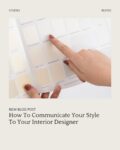 New Blog Post with our top tips on how to communicate your design style to your interior designer, so that you end up with a design you actually love. 

Link in bio.