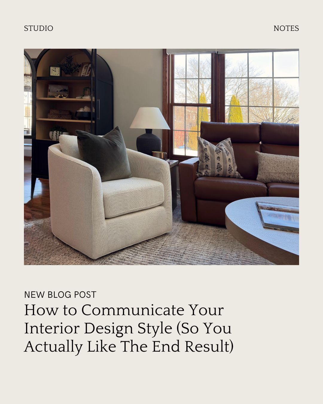One of the trickiest parts of working with an interior designer is knowing exactly how to explain what you like. You know what catches your eye on Instagram, but when you try to put it into words, you’re stuck saying things like “I just want it to feel cozy… but modern… but not too modern.” Or even the dreaded “I know what I like when I see it.”

Getting clear on your style and how to communicate it is one of the most important steps in creating a home you’ll love for years. Here’s how to do it—without second-guessing yourself every time you see a new Pinterest trend.

Read more on the blog.