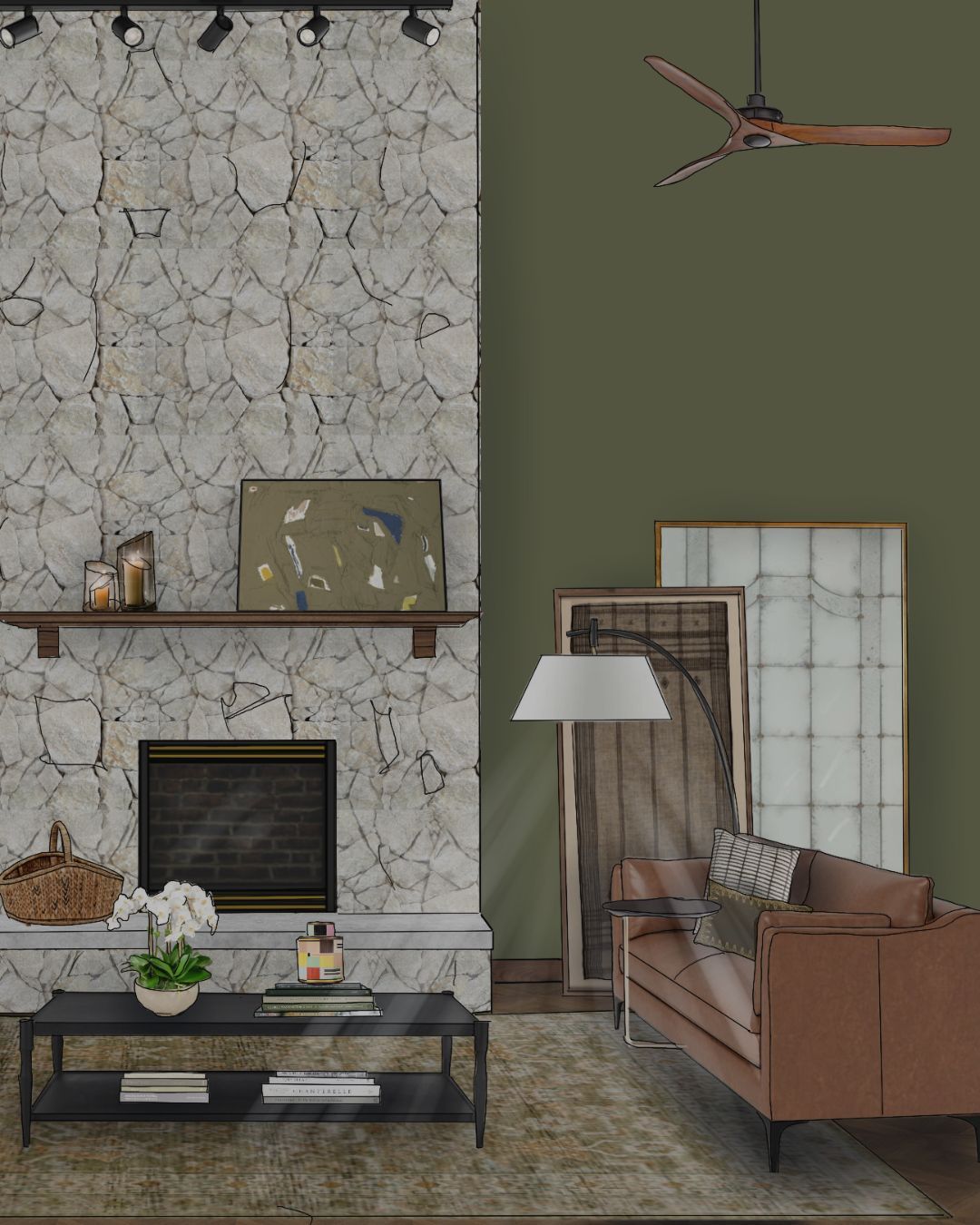 I don't think I'll ever stop thinking about this fireplace.