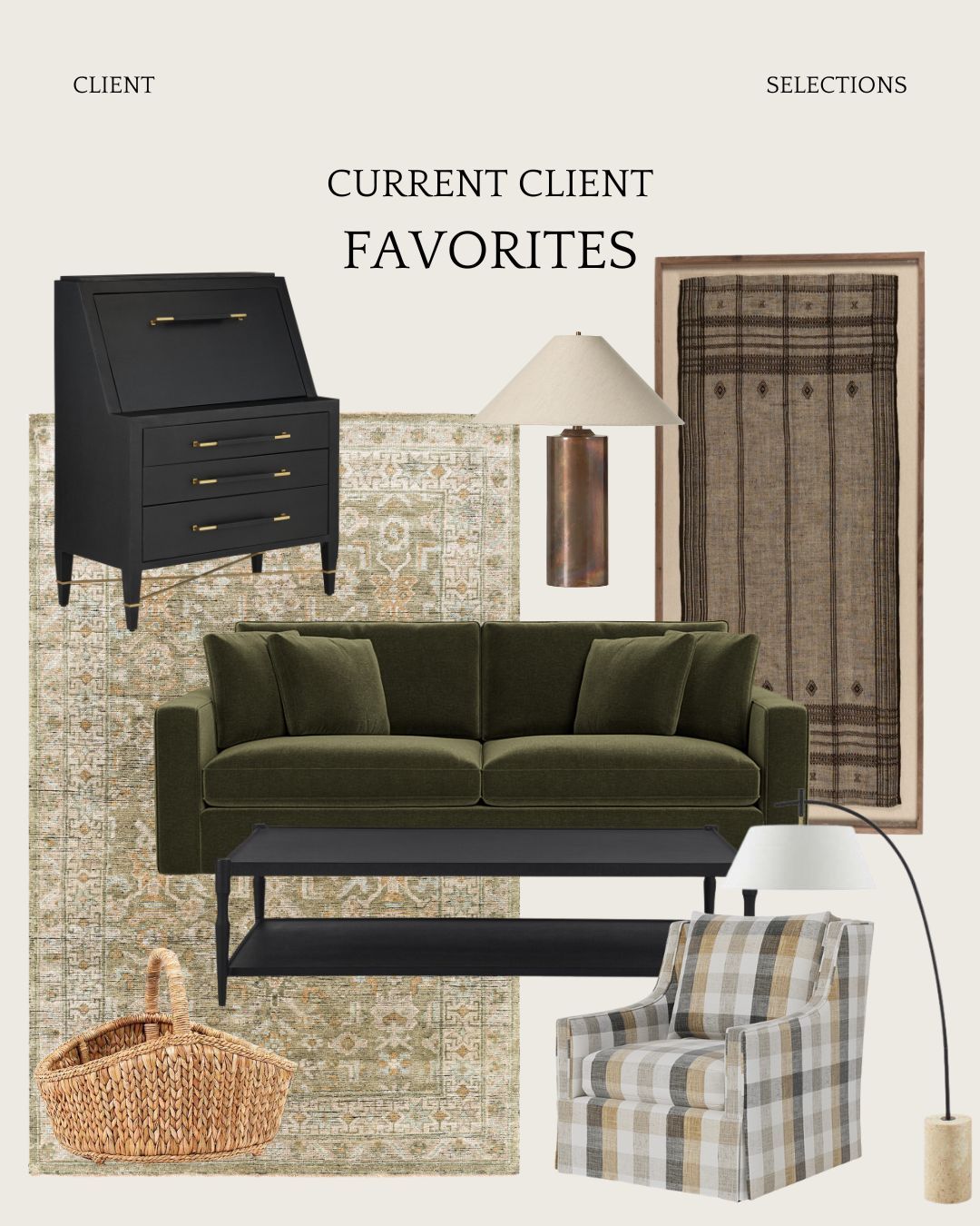 Creating a family room for a fellow knitter was one of my highest honors of 2025. This space was a multi-purpose room: hang out space to hold company in, homework room for my client's rambunctious teen boys (the coffee table will break them before they can break it), and most importantly, the evening relaxing zone to cuddle up with knitting or a good book by the gorgeous fireplace. 

This space was long and rectangular, so maximizing seating for this open-door policy home was important, while hiding away her knitting tools or small tv for her shows while she knits at night. It was a true honor!