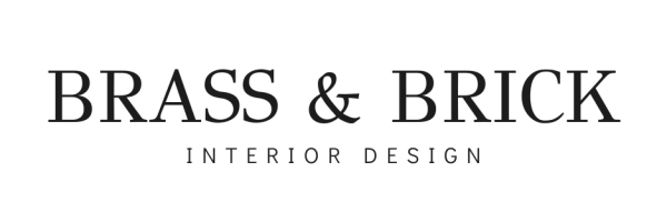 2024 brass and brick interior design logo